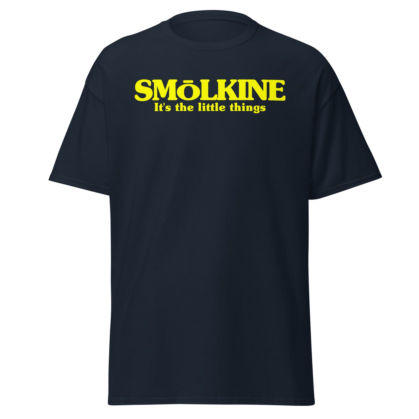 SMoLKINE Bento Tee Front Print in Navy, front view