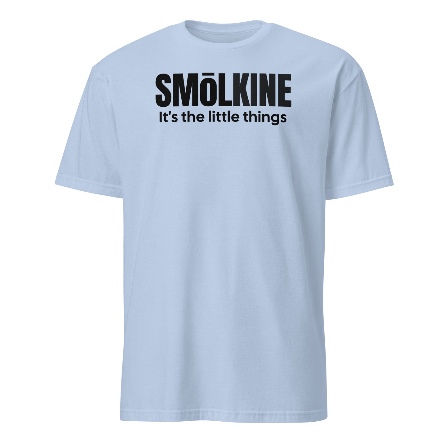 SMoLKINE Classic The Little Things Tee in Light Blue, front view