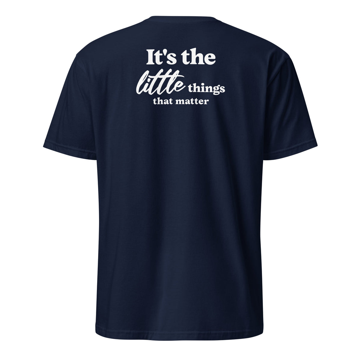 SMoLKINE The Little Things Tee in Navy, back view