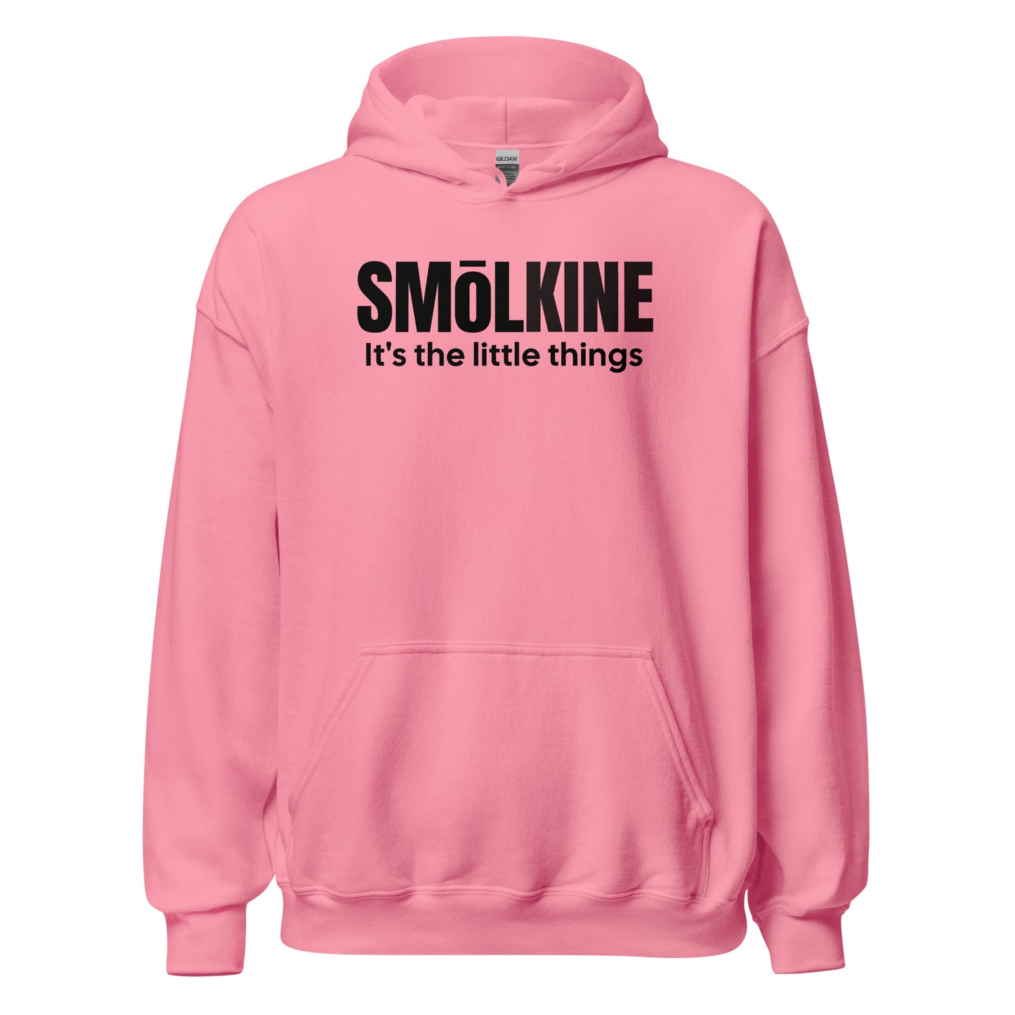 SMoLKINE Classic Little Things Hoodie in Azalea, front view
