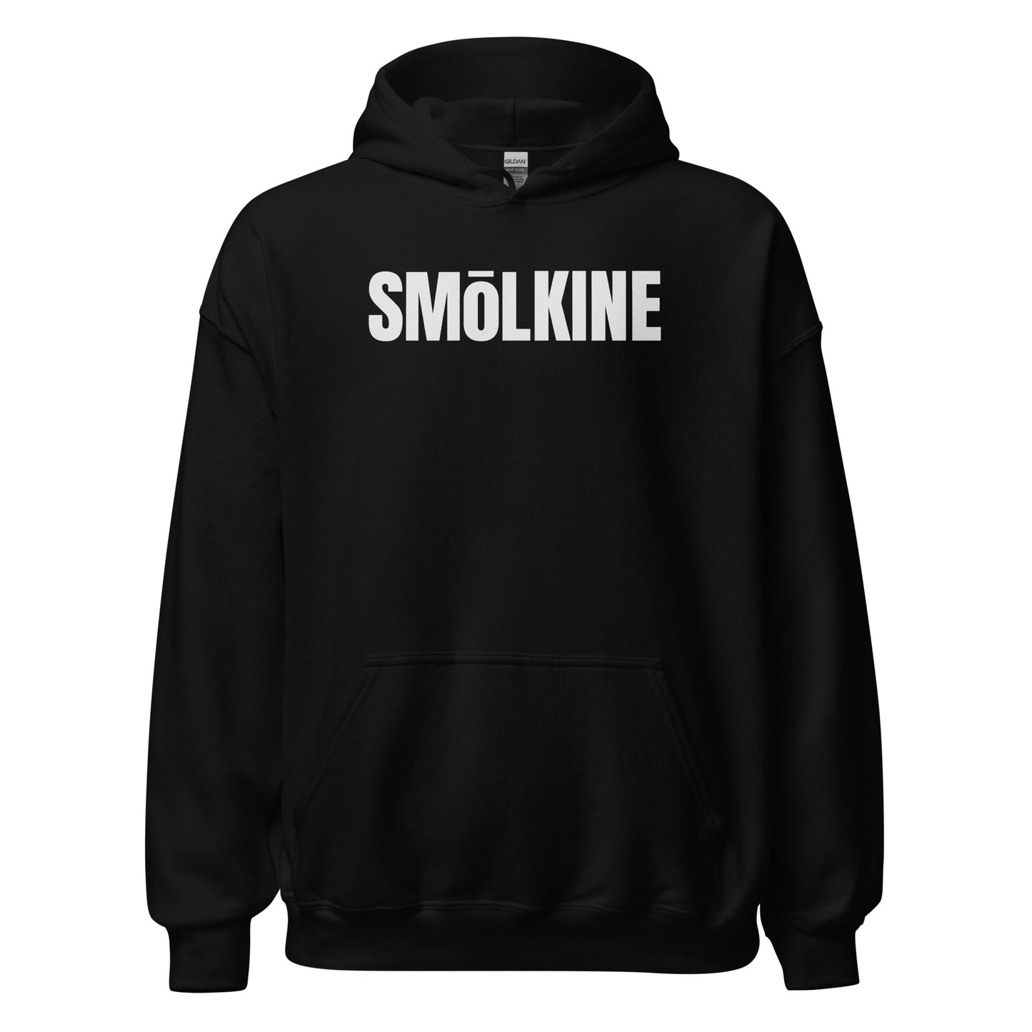 SMoLKINE Everyday Aloha Hoodie in Black, front view