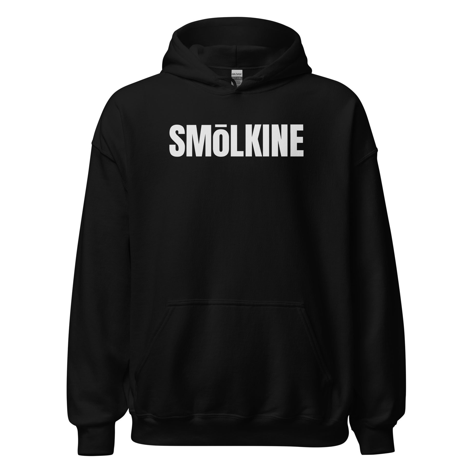 SMoLKINE Everyday Aloha Hoodie in Black, front view