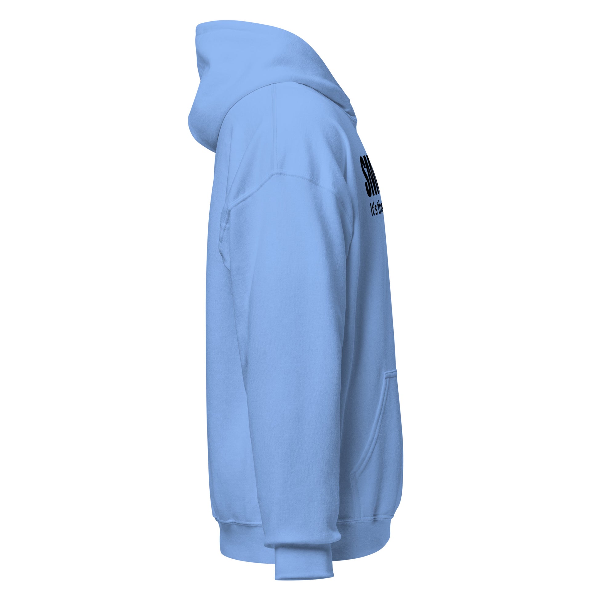 SMoLKINE Classic Little Things Hoodie in Carolina Blue, right view