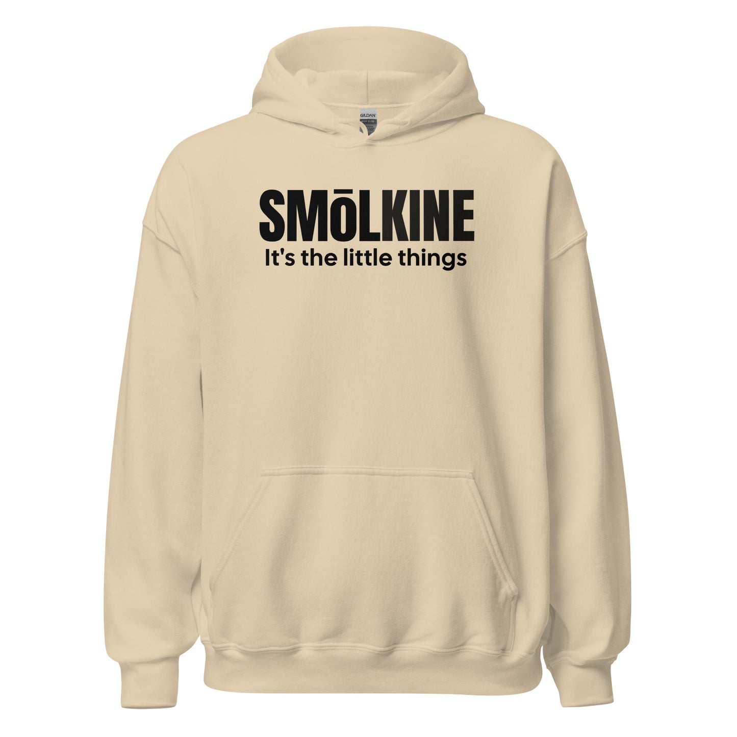 SMoLKINE Classic Little Things Hoodie in Sand, front view
