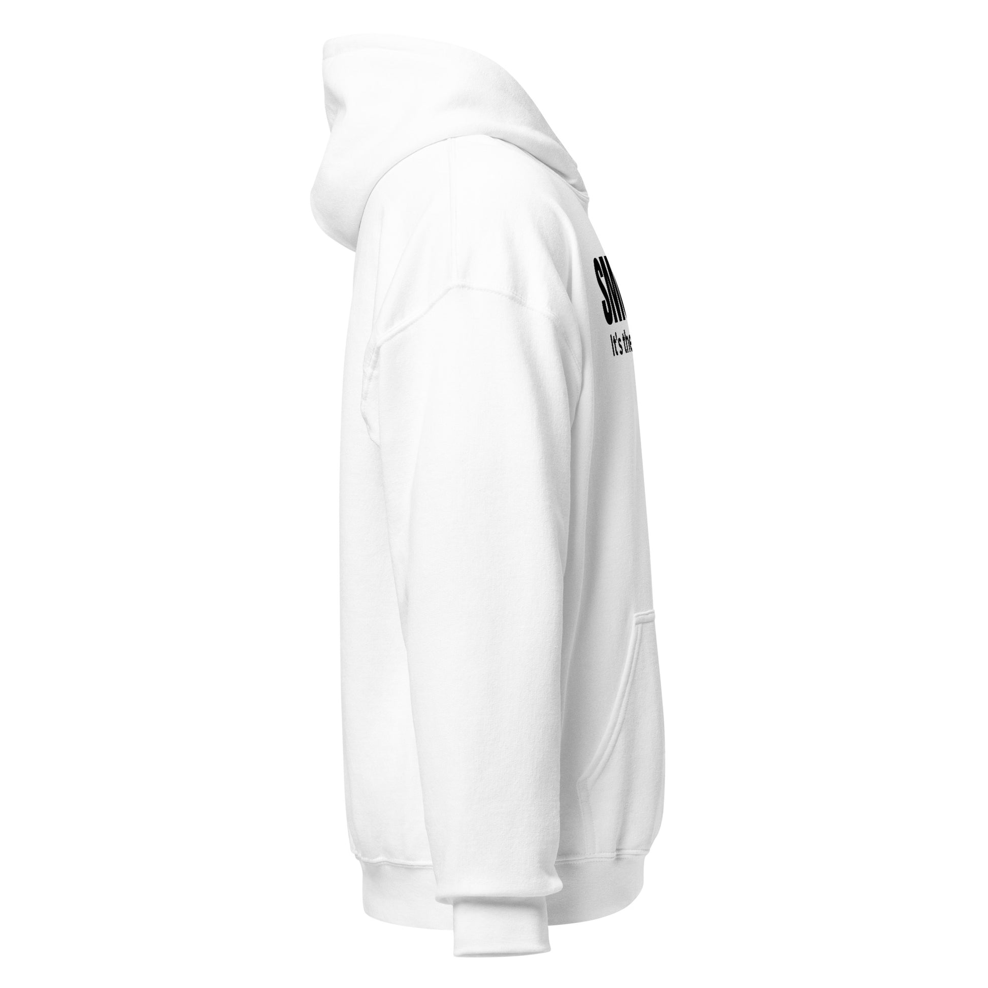 SMoLKINE Classic Little Things Hoodie in White, right view