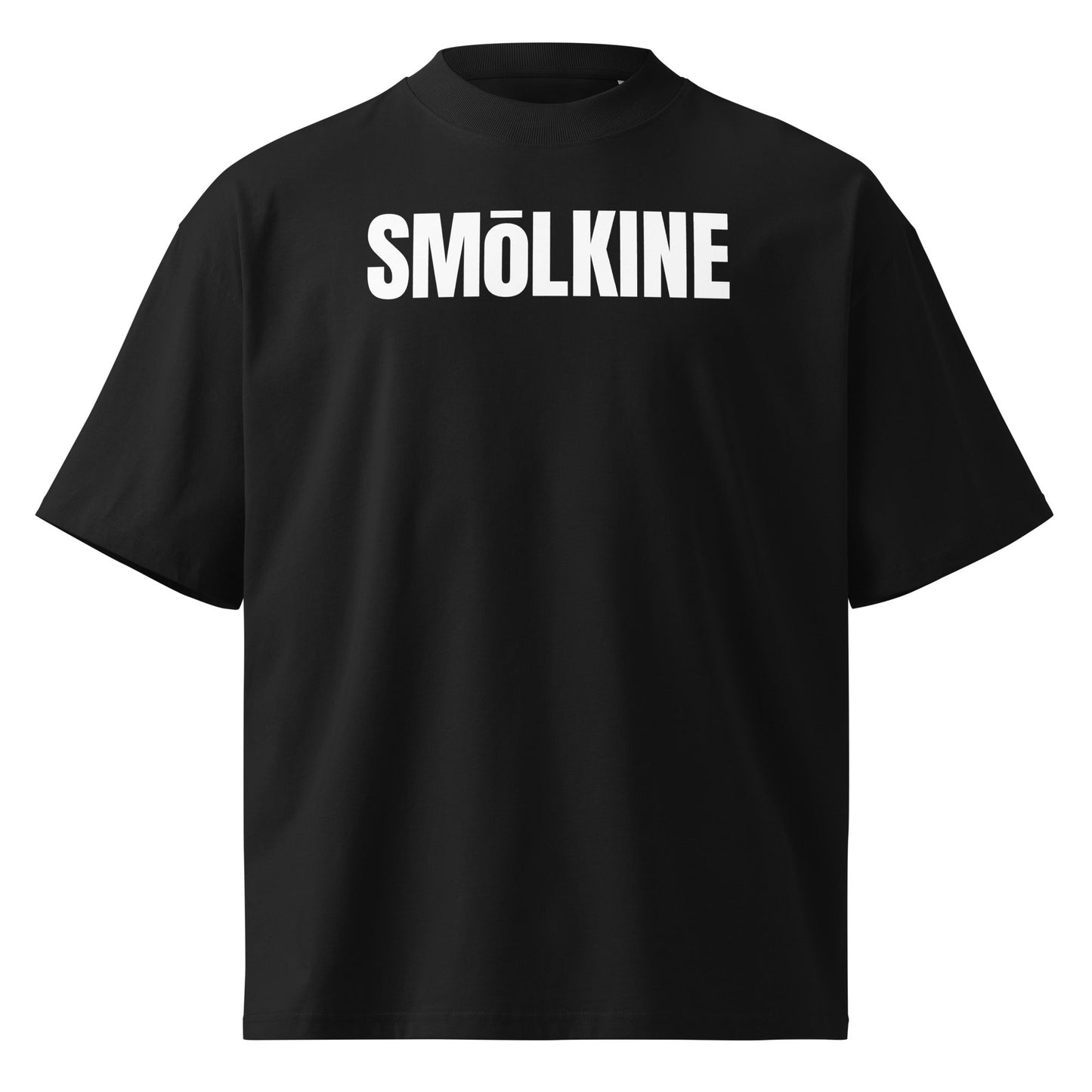 SMoLKINE Everyday Aloha Oversize Tee in Black, front view