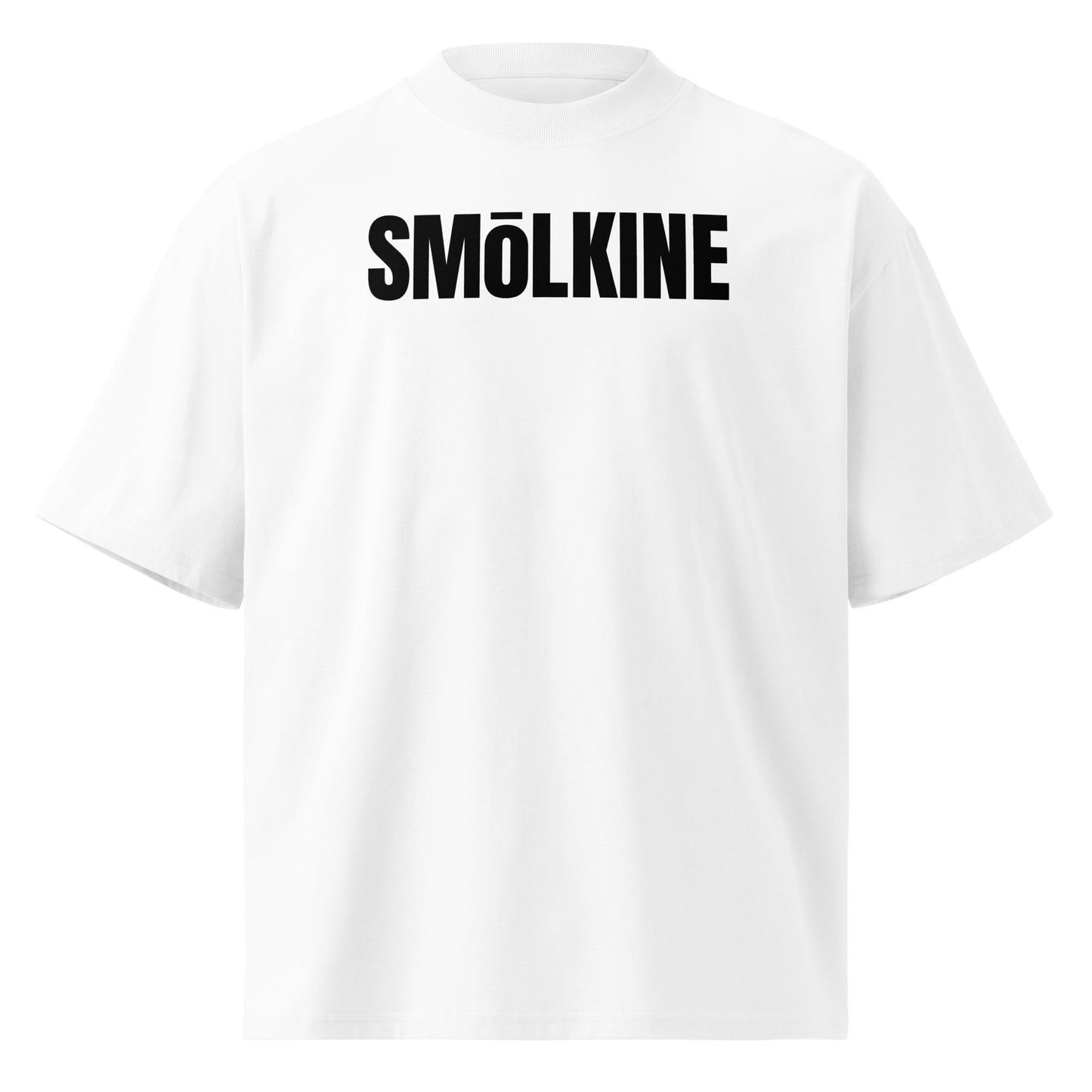 SMoLKINE Everyday Aloha Oversize Tee in White, front view