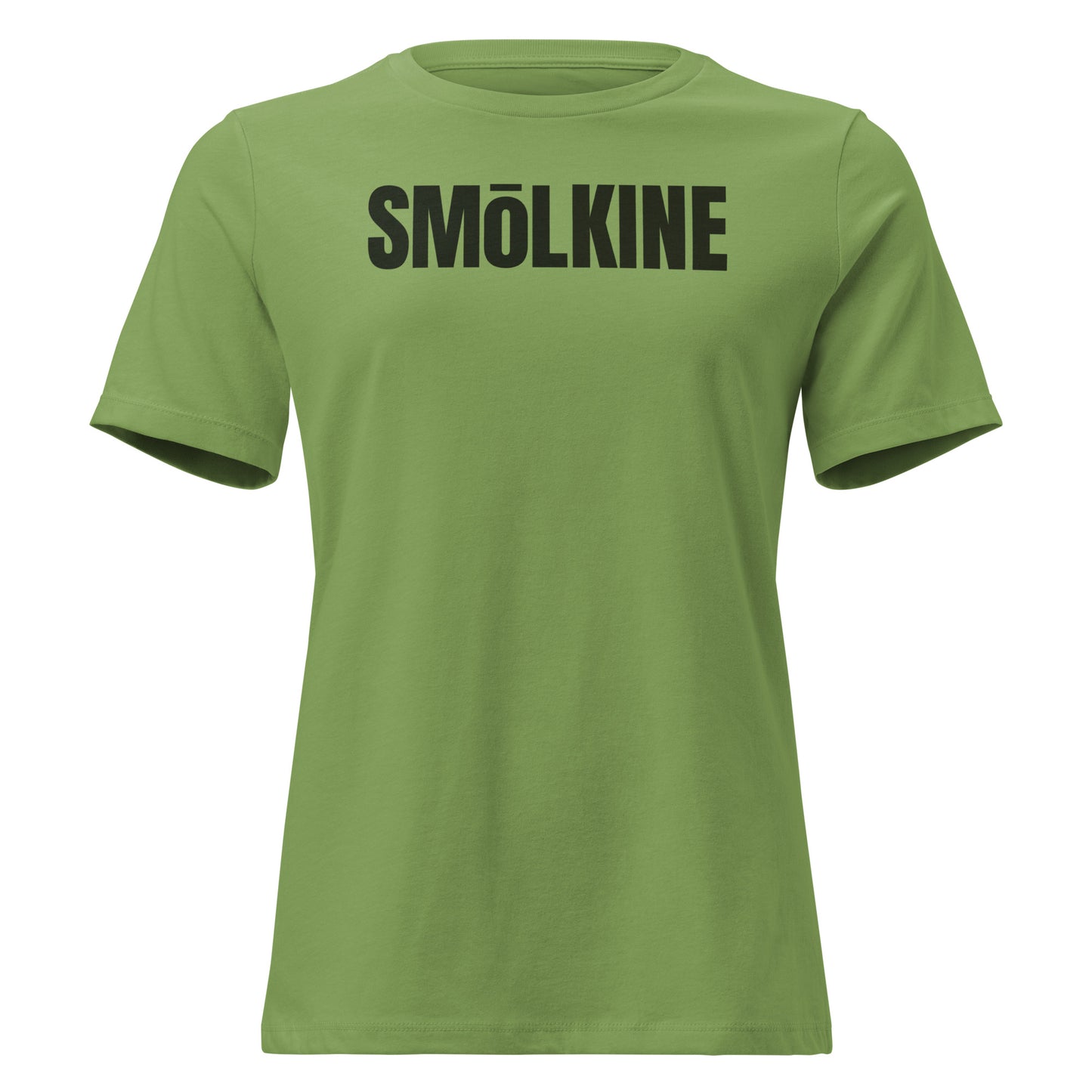 SMoLKINE The Little Things Women's Tee in Leaf, front view