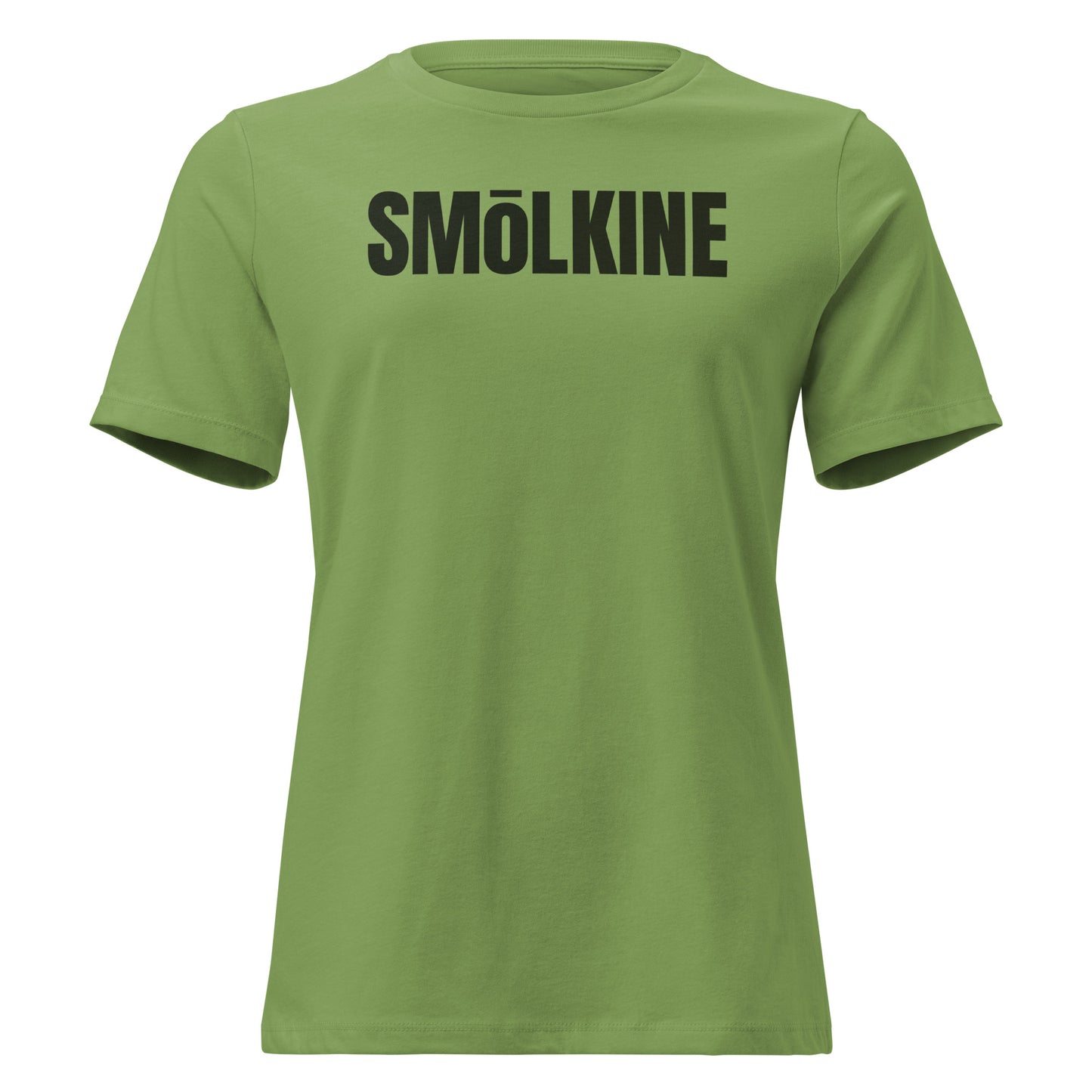 SMoLKINE Everyday Aloha Women's Tee in Leaf, front view