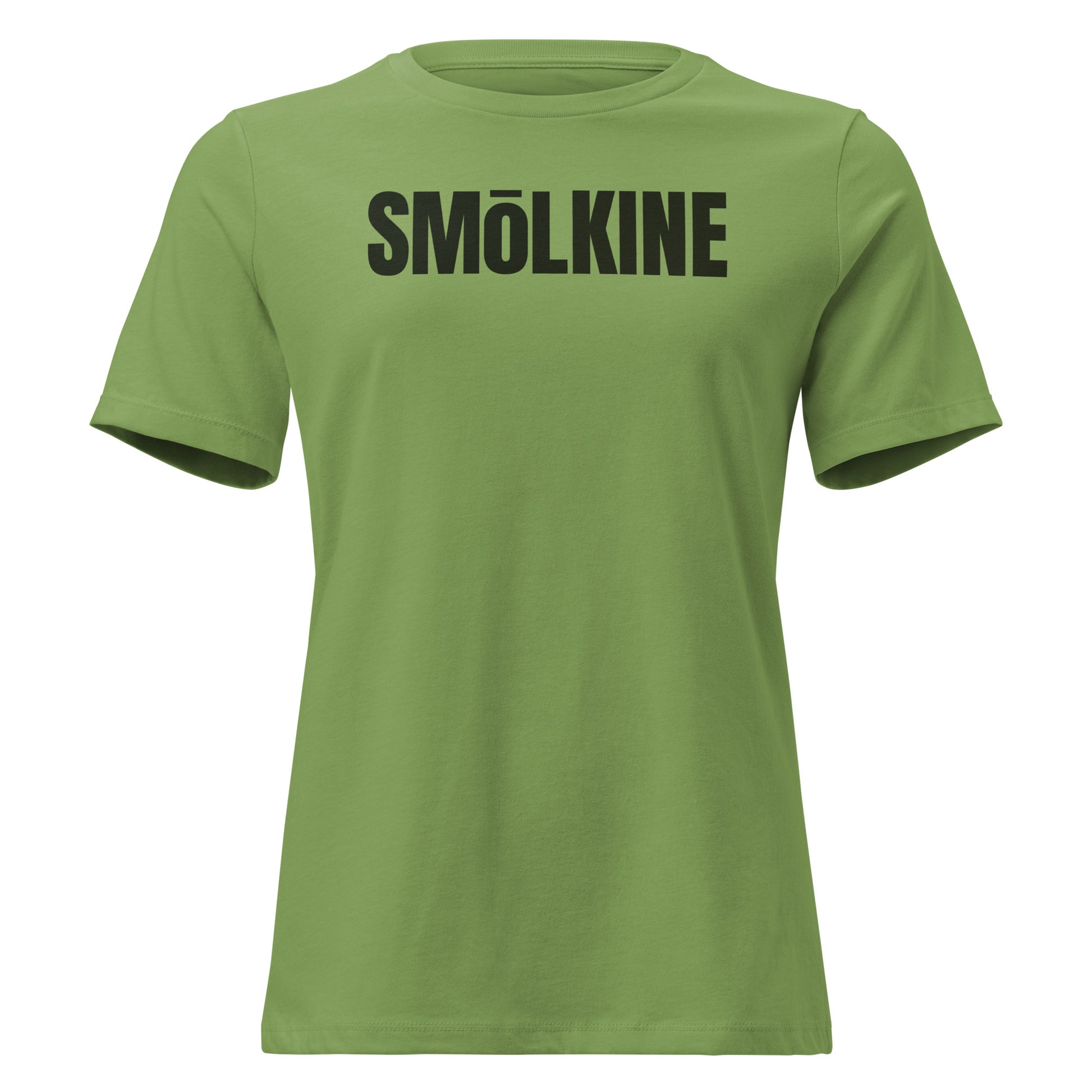 SMoLKINE Everyday Aloha Women's Tee in Leaf, front view