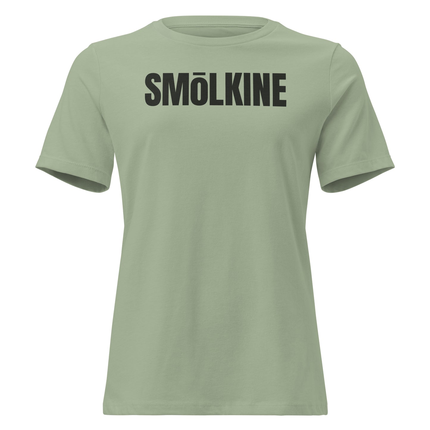 SMoLKINE The Little Things Women's Tee in Sage, front view